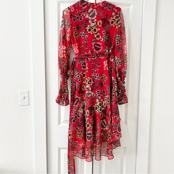 ALEXIS Sidony Floral Wrap Dress Red Floral Size XS - Picture 8 of 8